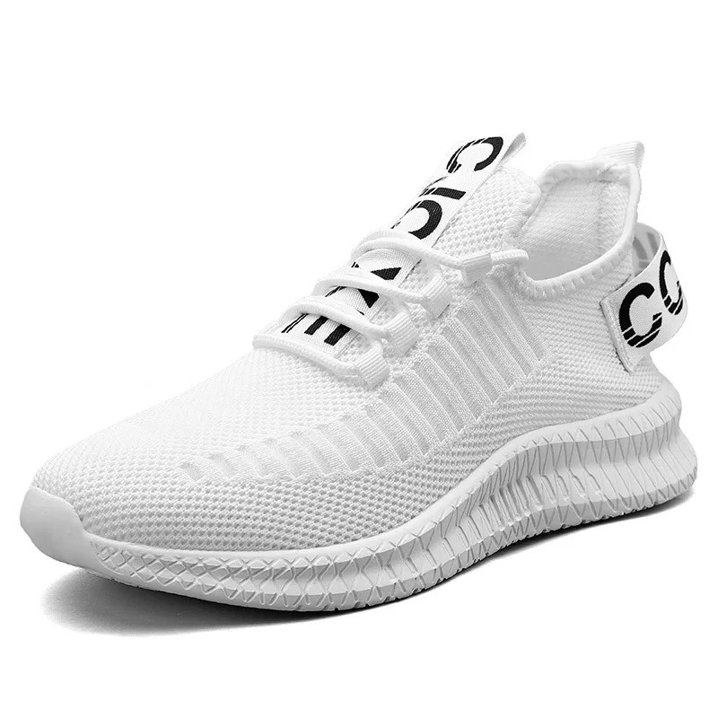 ELEWHVTË™ | Fallz Sneakers White Mens Mesh Sneakers Product Image Diagonal